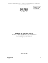 Report on the implementation of Albanian National Strategy for Combating Trafficking in Human Beings, January - June 2006