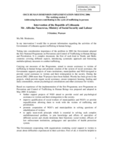 Statement by Mr. Alfredas Nazarovas, Ministry of Social Security and Labour