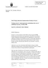 Statement by Ambassador Anders Oljelund