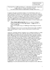 Introductory statement by Ms. Bridget Anderson on "Demoand for 'trafficked labour': individual and state responses"