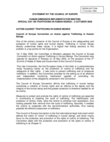 Statement on Action against trafficking in human beings