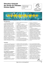 Leaflet on Combating violence against women (fr)
