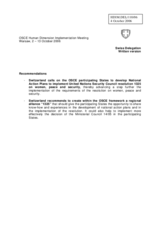 Written recommendations