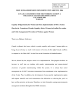 Statement on gender equality and women's human rights