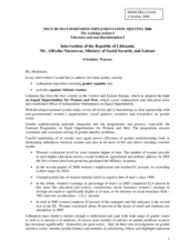 Statement by Mr. Alfredas Nazarovas, Ministry of Social Security and Labour