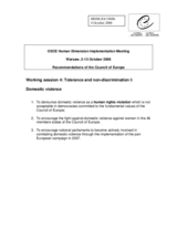 Written recommendations