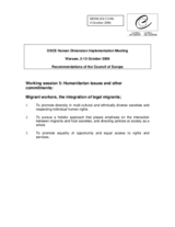 Written recommendations