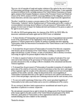 Statement on the right to fair trial