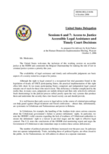 Statement on Accessible Legal Assistance and Timely Court Decisions as prepared for delivery by Kyle Parker