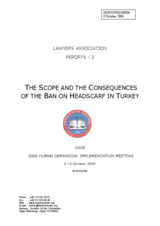 Written contribution "The Scope and the Consequences of the Ban on Headscarf in Turkey"