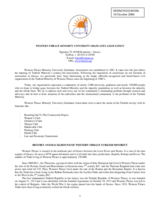 Written contribution - information on the Association