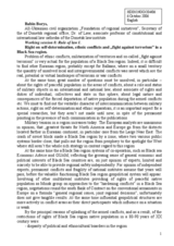 Statement on self-determination, ethnic conflicts and "fight against terrorism" in a Black Sea region.