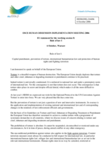 Statement on the Rule of Law I - capital punishment, prevention of torture, international humanitarian law and protection of human rights and fighting terrorism