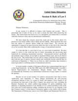 Statement on the Rule of Law as prepared for delivery by Ambassador Steven Pifer