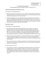 Written recommendations