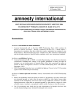 Written recommendations