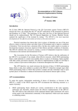 Written recommendations