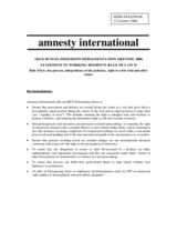 Written recommendations