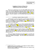 Compilation of references of Roma in the ODIHR Election Observation Missions (CPRSI)