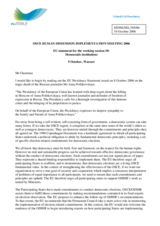 Statement on democratic institutions