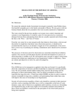 Statement on democratic institutions