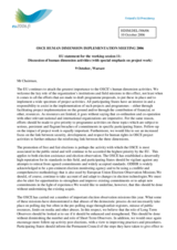 Statement on the OSCE's human dimension activities