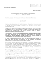 Statement on the ODIHR's programme priorities and project activities (2007)