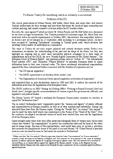 Written contribution entitled "To Blame Turkey for something which in actuality is an internal Problem of the EU"