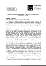 Statement on freedom of assembly and association