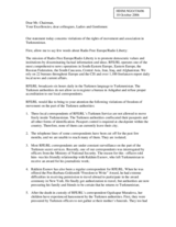 Statement on "violations of freedom of movement on the part of the Turkmen authorities"