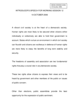 Introductory statement by Mr. Mark Guthrie, Deputy Head of Human Rights Department