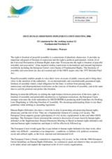 EU statement on the right to freedom of peaceful assembly