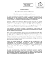 Statement on freedom of assembly and association