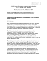 Statement by Mr. Michael Whine