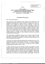 Statement by dr Petar Ladjevic on the freedom fo religion or belief