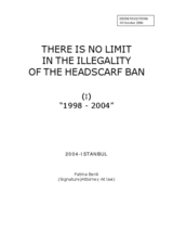 Written contribution "There is no Limit in the Illegality of the headscarf Ban 1998-2004"