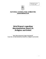 Brief Report regarding discrimination based on Religion and Belief