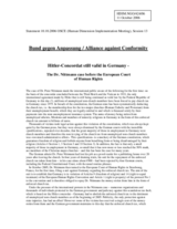 Written contribution "Hitler-Concordat still valid in Germany - the Dr. Nittmann case before the Euroepan Court of Human Rights"