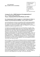 Statement on Natinoal minorities/Romanies and Sinti - for an international conference against the "Dissemination of Hatred on the Internet" (de)