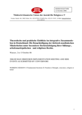 Written contribution on tolerance