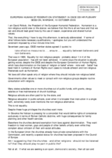 Statement on the equality between believers and non-believers