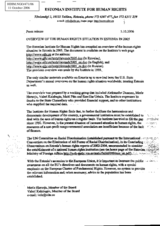 Overview of the human rights situation in Estonia in 2005