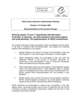 Written recommendations