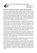 Written contribution "Hate Crime in Russia: Brief Analysis, Statistics, Recommendations"