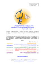 Written contribution "Project for peace education: Learning to live together, in peace from early years"