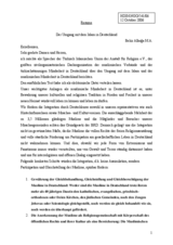 Statement on treatement of Islam in Germany