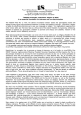 Statement on freedom of thought, conscience, religion or belief