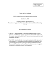 Written recommendations