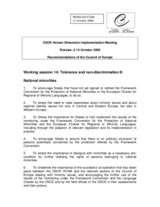 Written recommendations