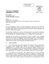 Report on current situation in Kosovo